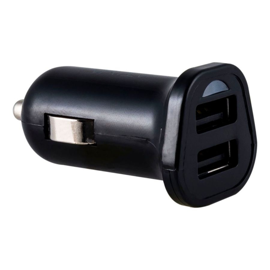 slide 3 of 3, Ativa Dual Usb Port Vehicle Charger, Black, 45863, 1 ct