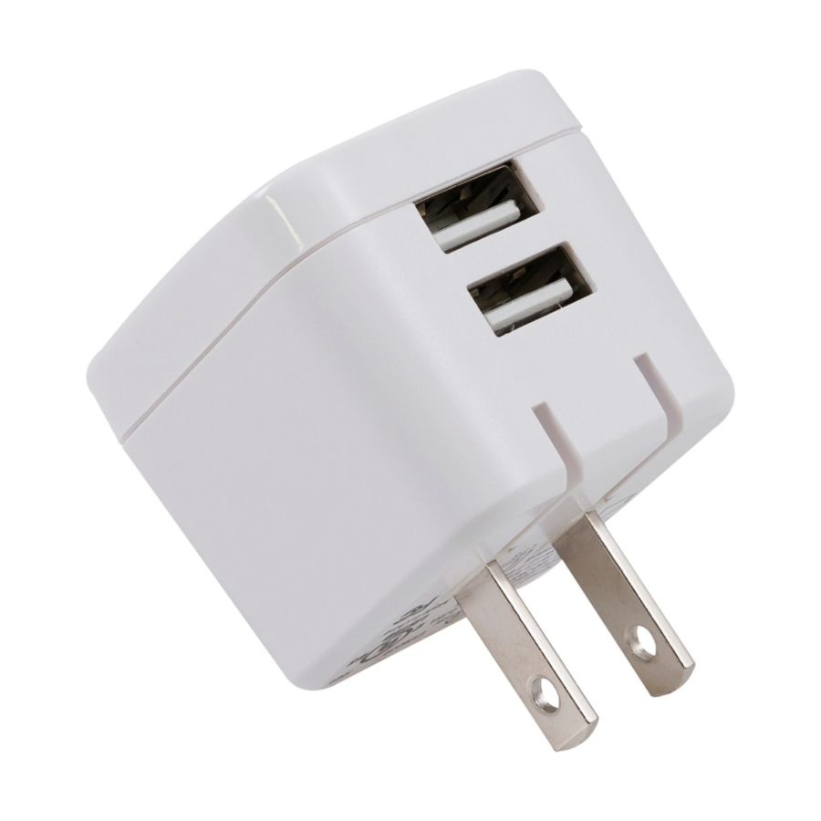 slide 3 of 3, Ativa Dual-Port Usb Wall Charger, White, 45861, 1 ct