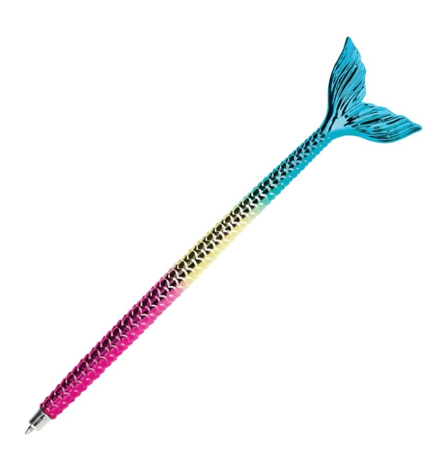 slide 2 of 3, Office Depot Brand Fun With Writing Ballpoint Pen, Medium Point, 1.0 Mm, Mermaid Tail, Assorted Colors, 1 ct