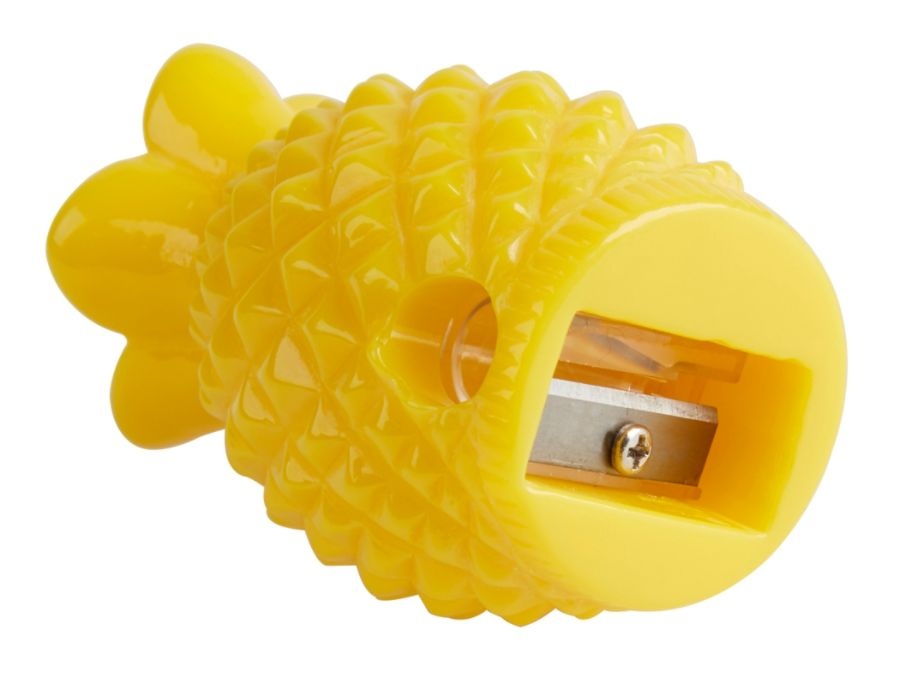 slide 3 of 3, Office Depot Brand Pineapple Manual Pencil Sharpener, Yellow, 1 ct