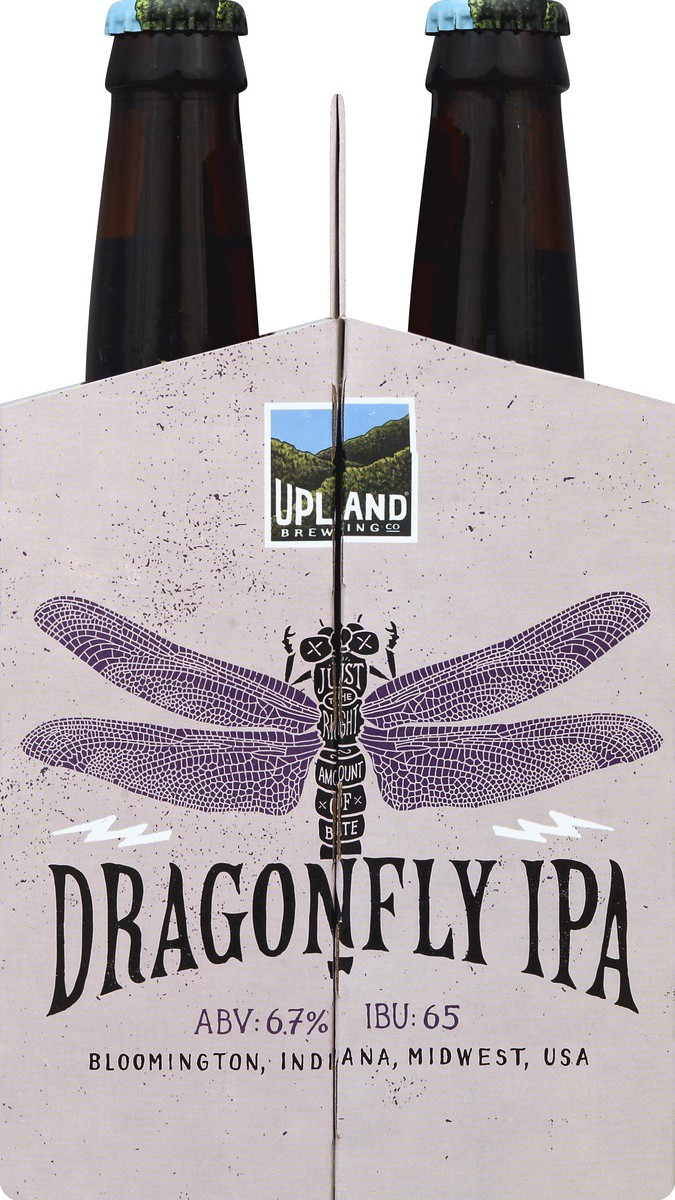 slide 3 of 4, Upland Brewing Co. Upland Dragonfly IPA , 6 ct; 12 oz