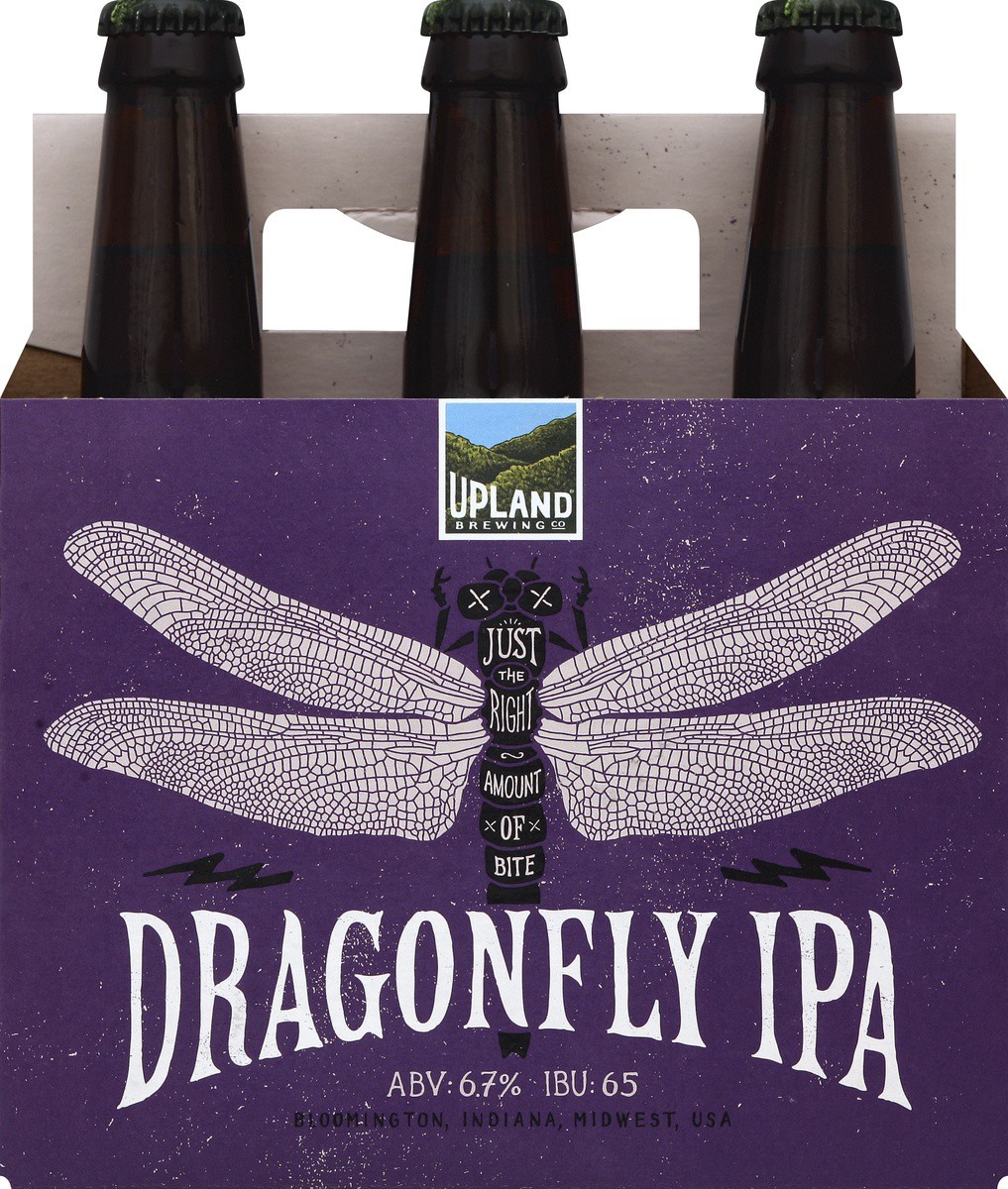 slide 4 of 4, Upland Brewing Co. Upland Dragonfly IPA , 6 ct; 12 oz