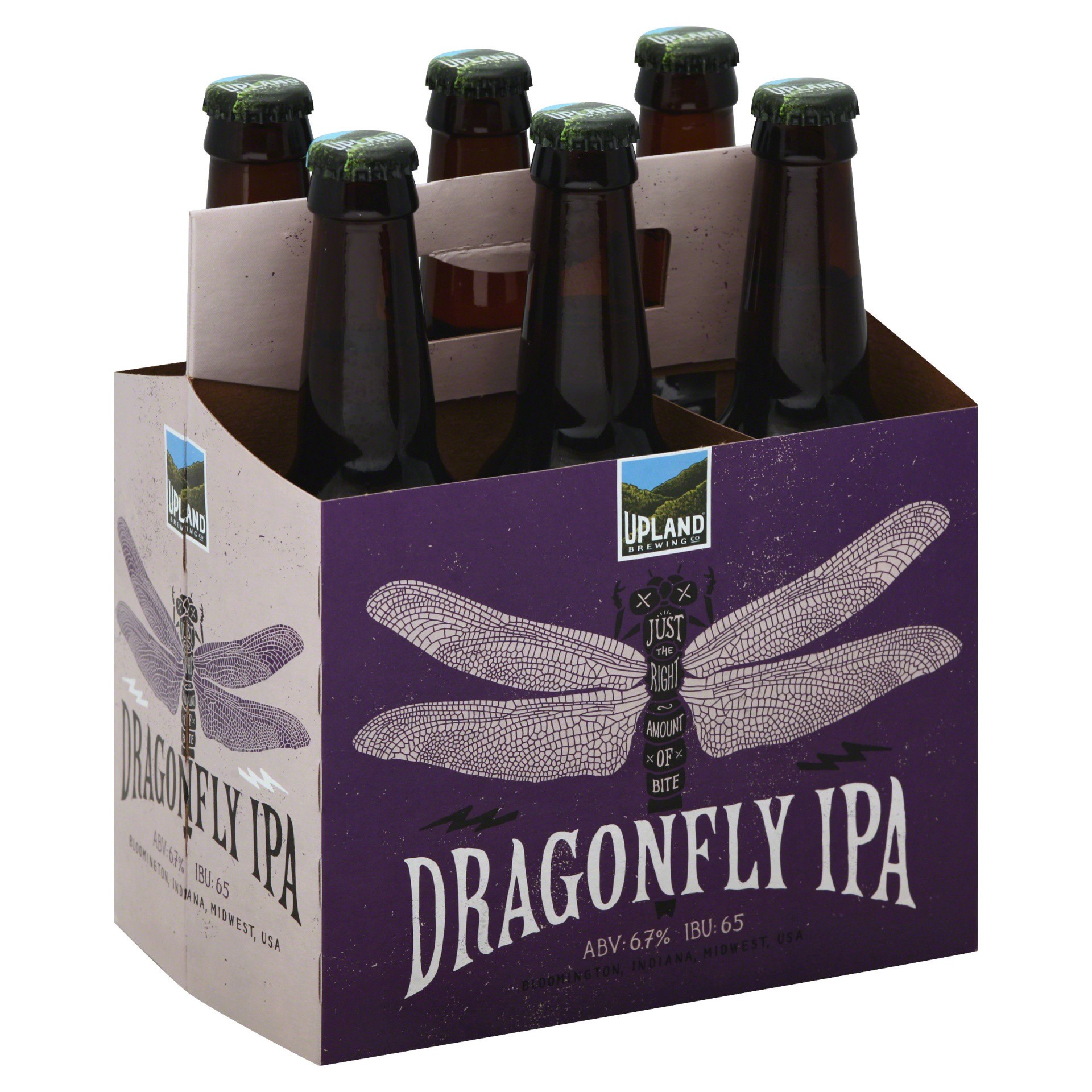 slide 1 of 4, Upland Brewing Co. Upland Dragonfly IPA , 6 ct; 12 oz