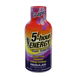 5-hour ENERGY, Regular Strength, Grape, Shot, 1.93 oz.