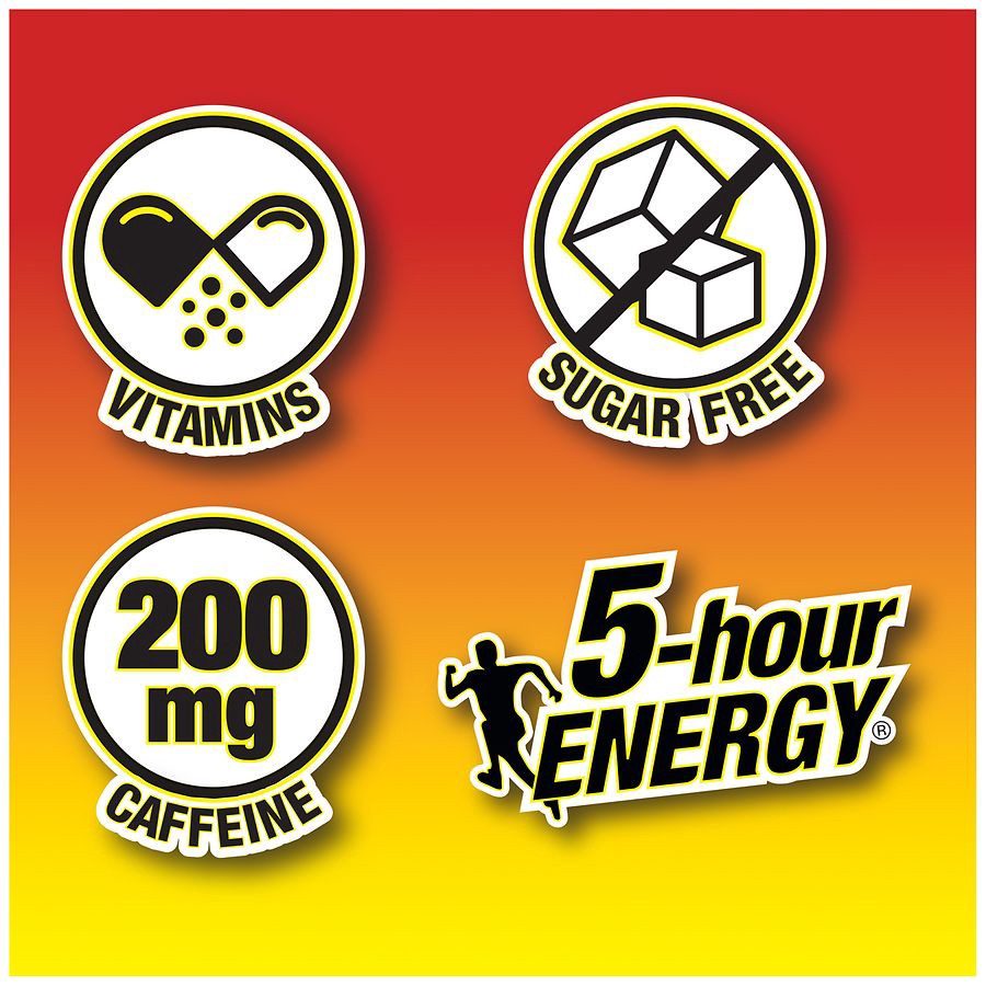 slide 3 of 5, 5-hour ENERGY, Regular Strength, Berry, 6 Pack, 1.93 oz., 1.93 fl oz