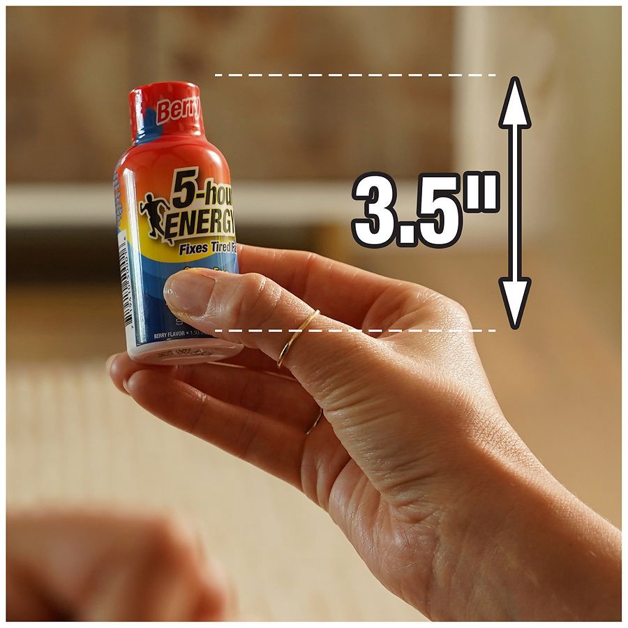 slide 5 of 5, 5-hour ENERGY, Regular Strength, Berry, 6 Pack, 1.93 oz., 1.93 fl oz