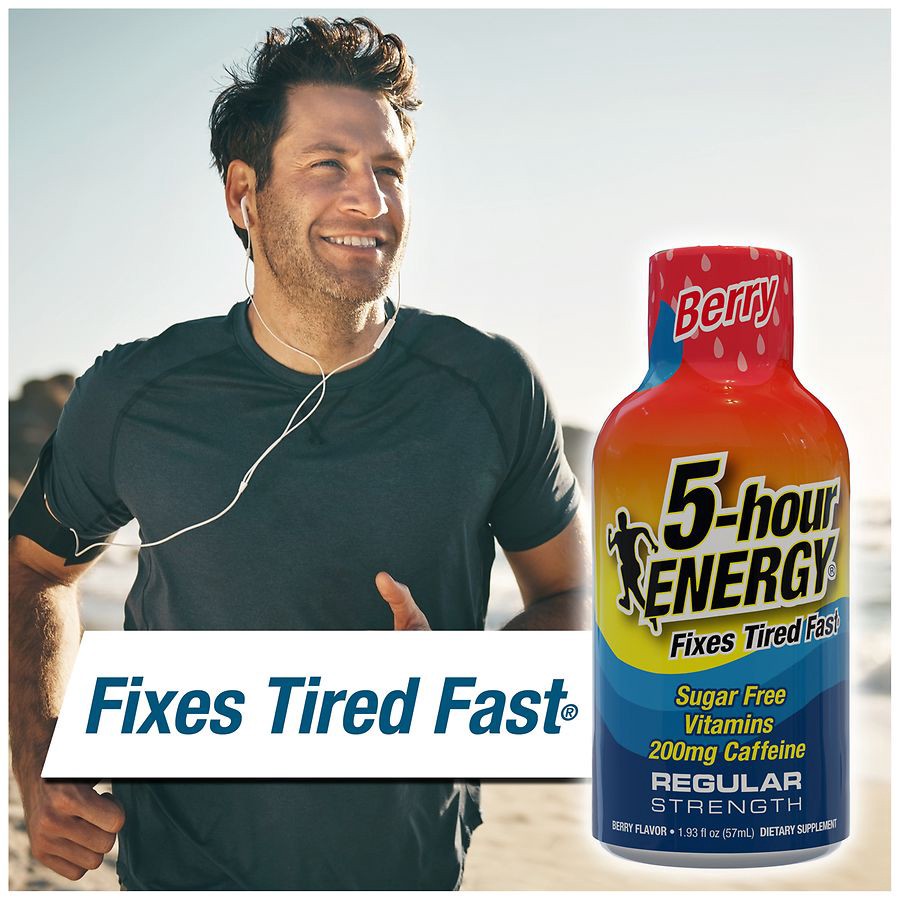 slide 2 of 5, 5-hour ENERGY, Regular Strength, Berry, 6 Pack, 1.93 oz., 1.93 fl oz