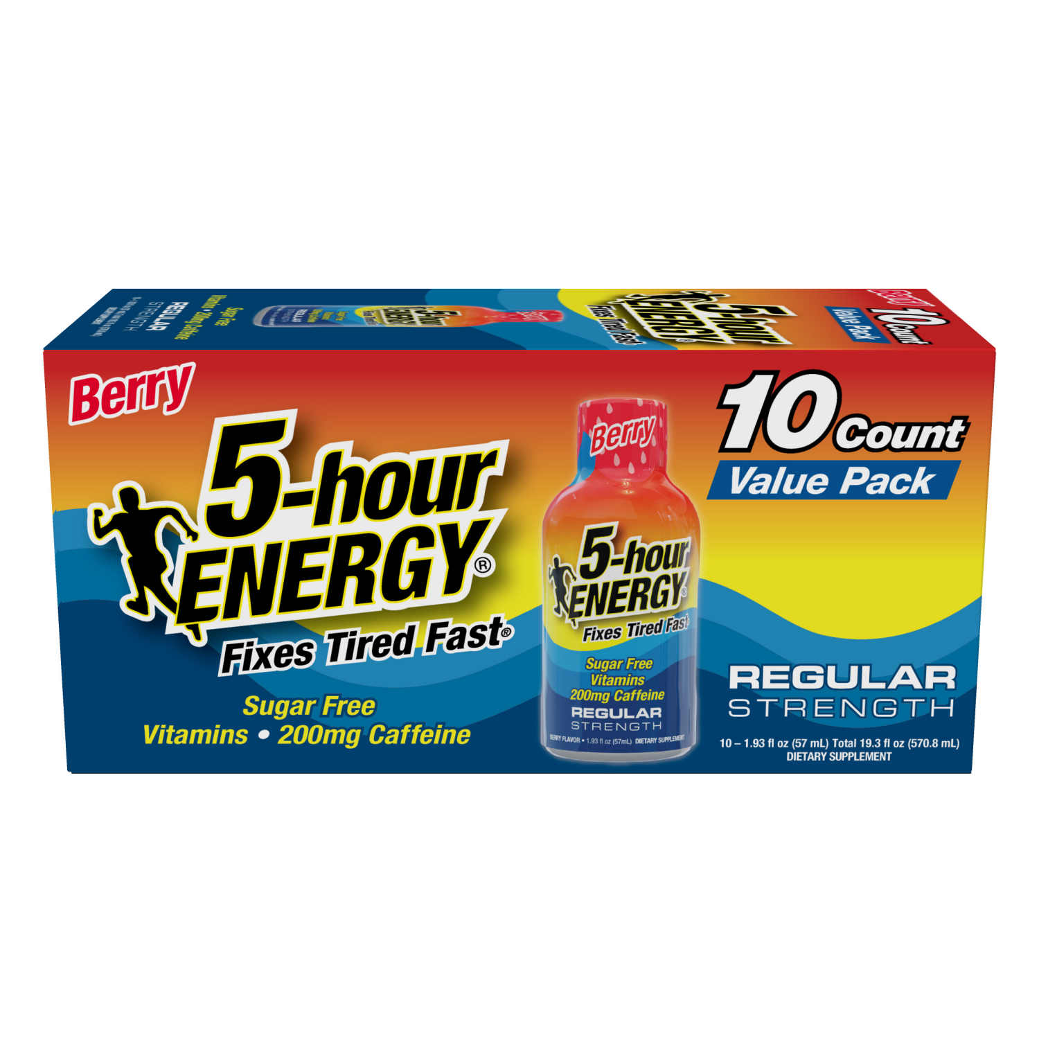 slide 1 of 2, 5-hour ENERGY Shot, Regular Strength, Berry - 10 ct, 10 ct; 1.93 fl oz