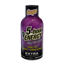 5-hour ENERGY, Extra Strength, Grape, Shot, 1.93 oz
