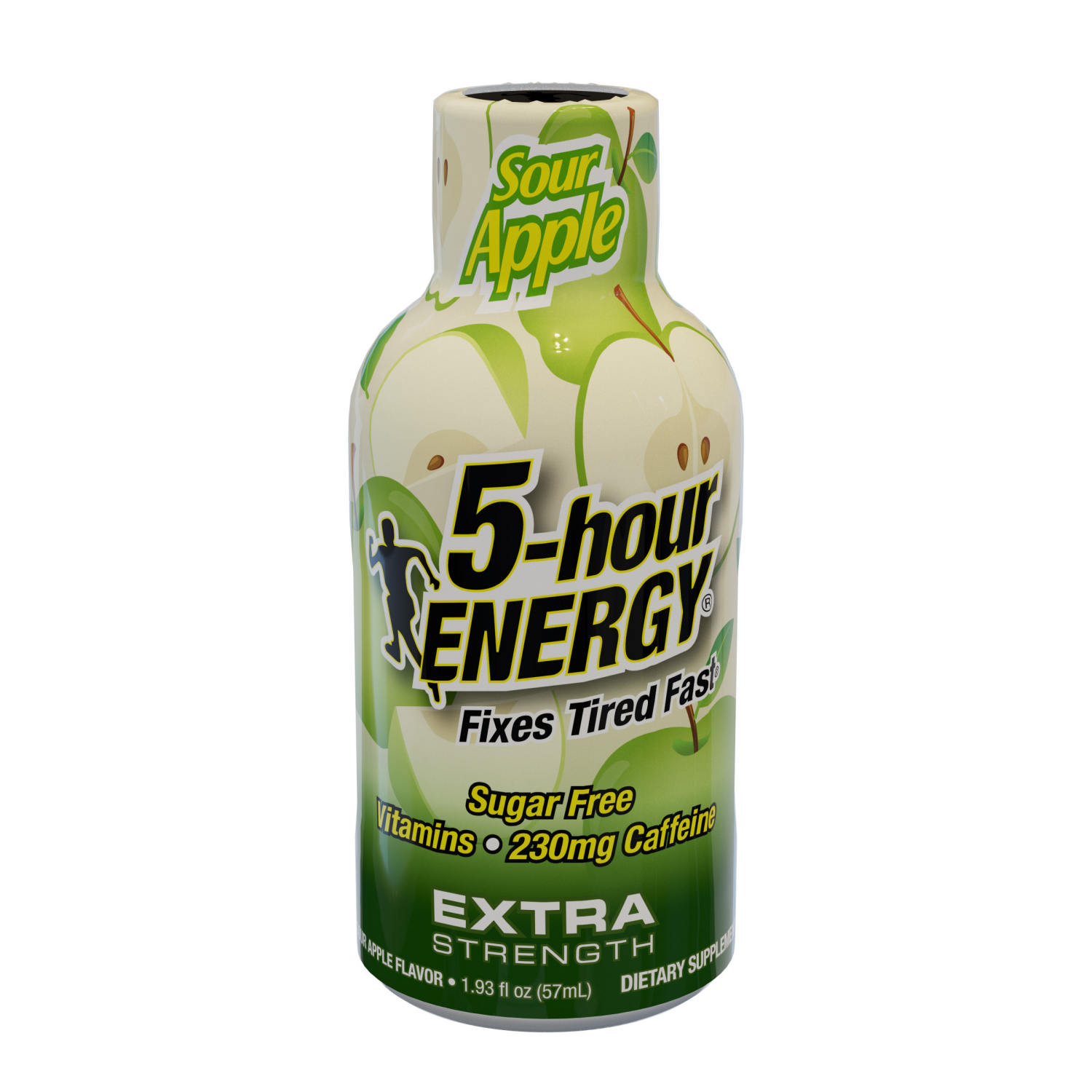 slide 1 of 2, 5-hour ENERGY, Extra Strength, Sour Apple, Shot, 1.93 oz., 1.93 oz