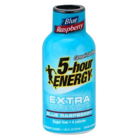 slide 1 of 1, 5-Hour Energy Extra Strength Blue Raspberry, 2.5 oz