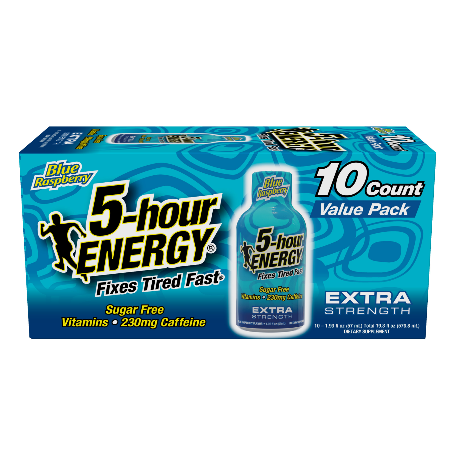 slide 1 of 2, 5-hour ENERGY Shot, Extra Strength, Blue Raspberry - 10 ct; 1.93 oz - 10 ct; 1.93 oz, 10 ct; 1.93 oz