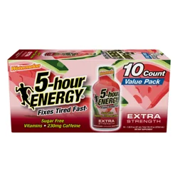 5-hour ENERGY, Extra Strength, Watermelon, 10 Pack, 1.93 oz.