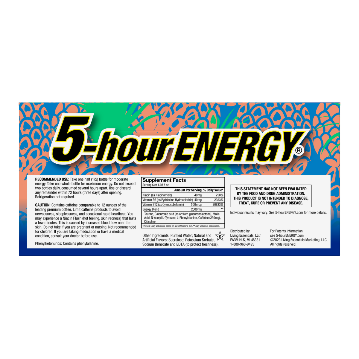 slide 2 of 2, 5-hour ENERGY Extra Strength Tropical Burst, 10 ct