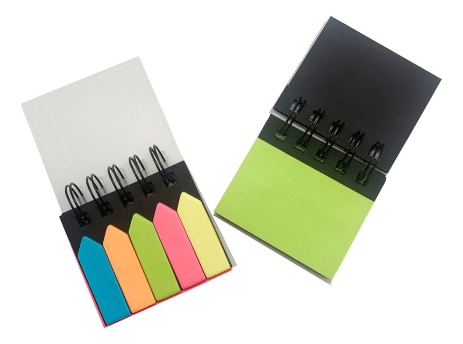 slide 2 of 2, so-mine Spiral Sticky Note Pad, 3'' X 3-1/4'', Assorted Colors, 30 Sheets Per Pad, 30 ct