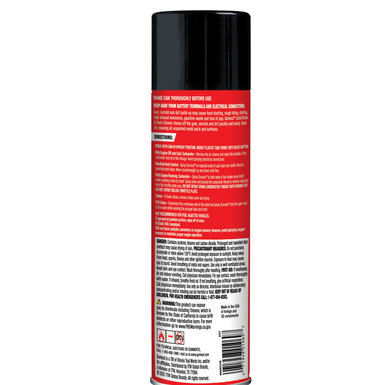 slide 2 of 2, Gumout Jet Spray Carb/Choke & Parts Cleaner 16 oz, 16 oz