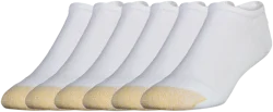 Gildan Large No-Show Socks - White
