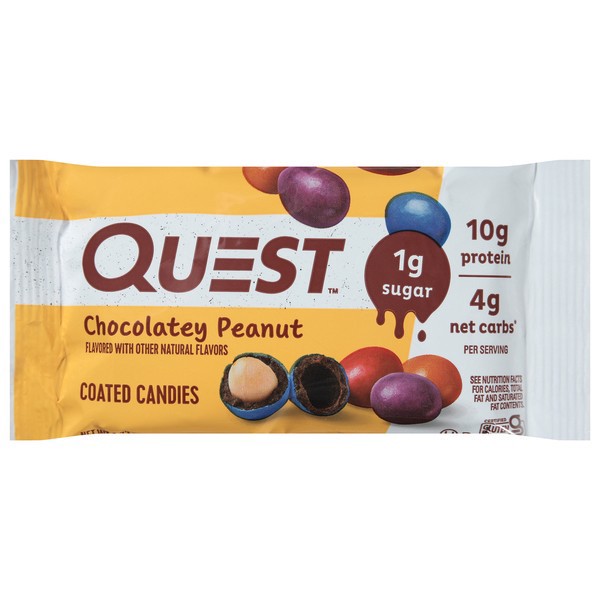 slide 1 of 1, Quest Chocoate Peanut Coated Candies, 1.73 oz