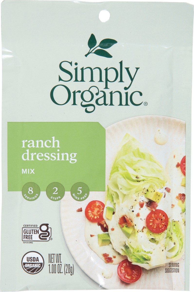 slide 6 of 9, Simply Organic Ranch Dressing Mix 1.00 oz, 1 oz