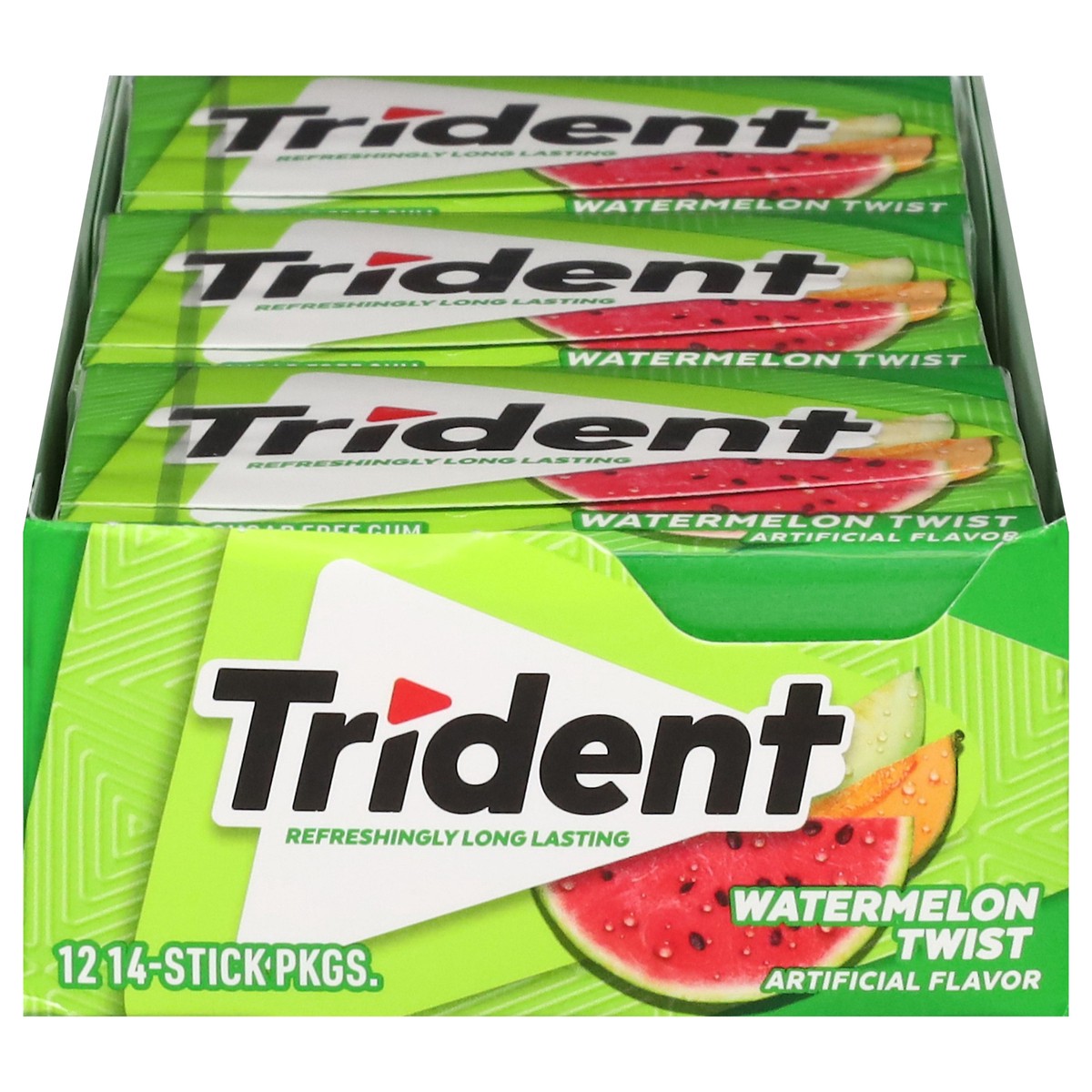slide 4 of 4, Trident Watermelon Twist Gum, 12 ct