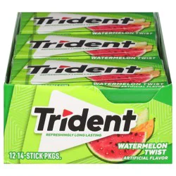 Trident Sugar Free Watermelon Twist Gum - 14 Stick Packages
