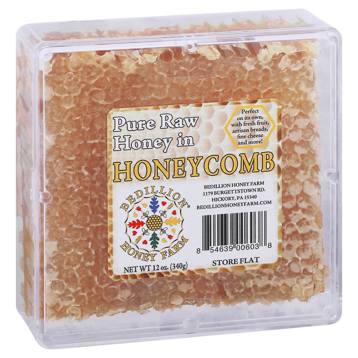 slide 12 of 12, Bedillion Honey Farm Honeycomb 12 oz, 1 ct