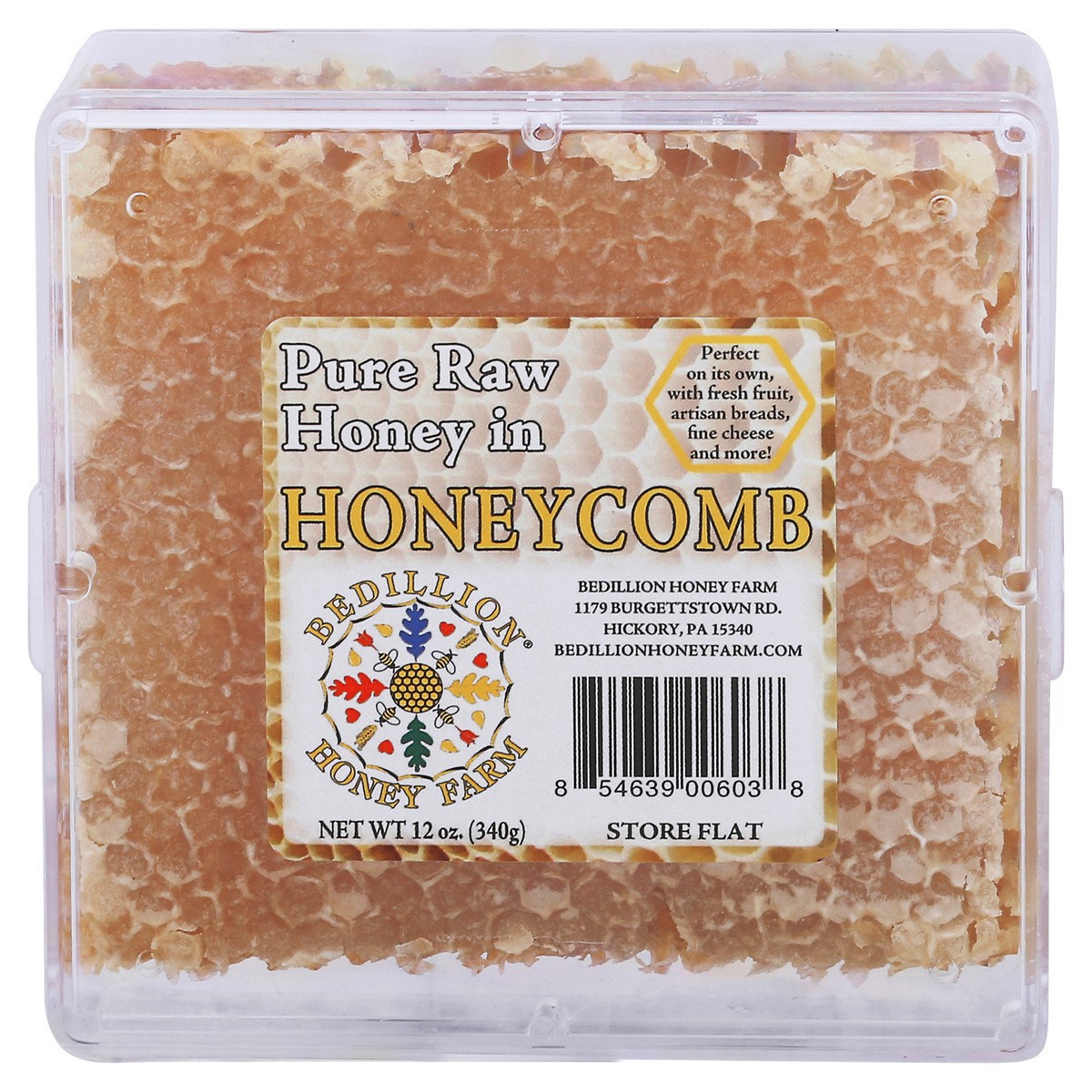slide 1 of 12, Bedillion Honey Farm Honeycomb 12 oz, 1 ct