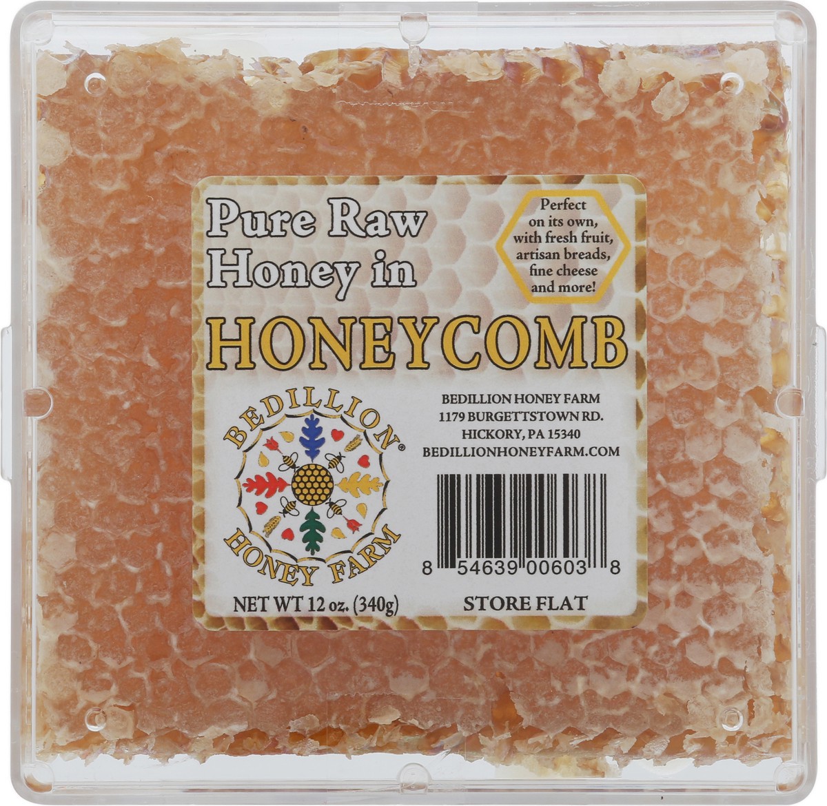 slide 6 of 12, Bedillion Honey Farm Honeycomb 12 oz, 1 ct