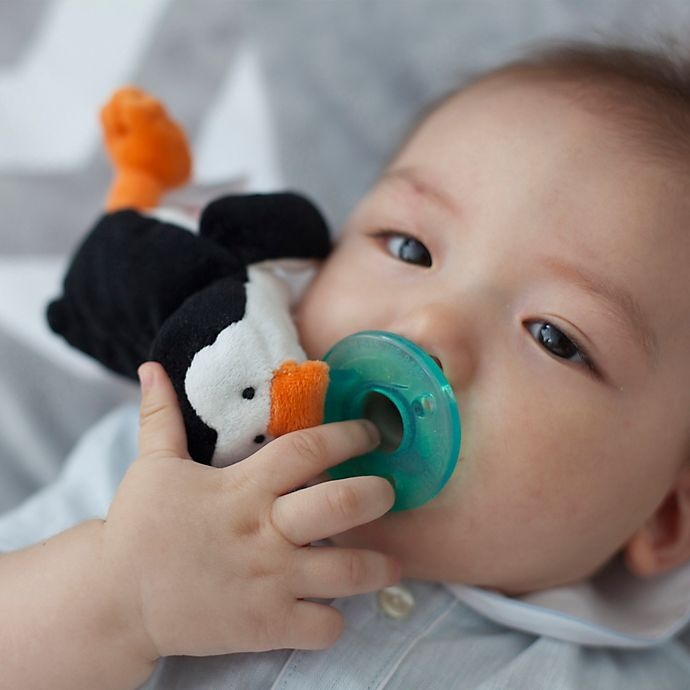 slide 2 of 2, WubbaNub Penguin Infant Pacifier, 1 ct