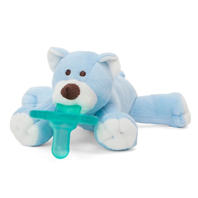 slide 2 of 4, WubbaNub Blue Bear Infant Pacifier, 1 ct