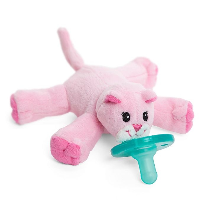 slide 3 of 3, WubbaNub Pink Kitty Infant Pacifier, 1 ct