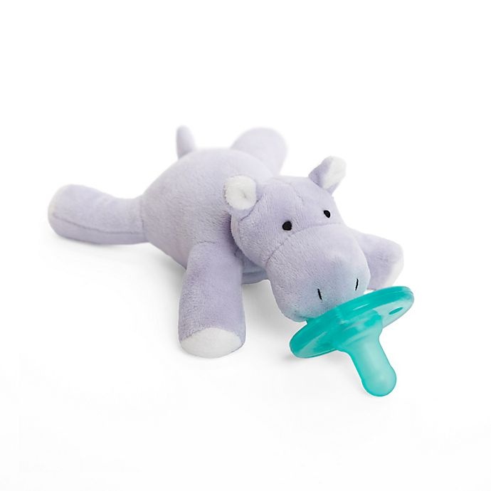 slide 2 of 3, WubbaNub Hippo Infant Pacifier - Lavender, 1 ct