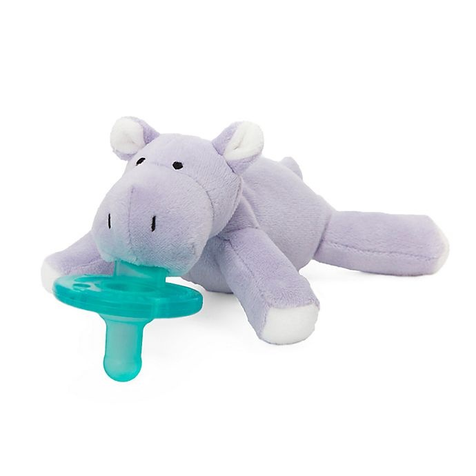 slide 3 of 3, WubbaNub Hippo Infant Pacifier - Lavender, 1 ct