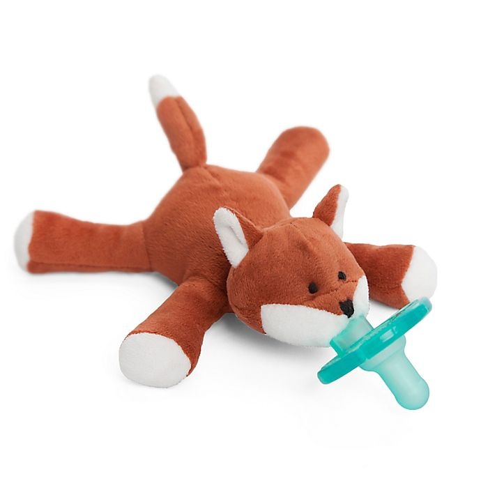 slide 2 of 4, WubbaNub Fox Infant Pacifier - Brown, 1 ct