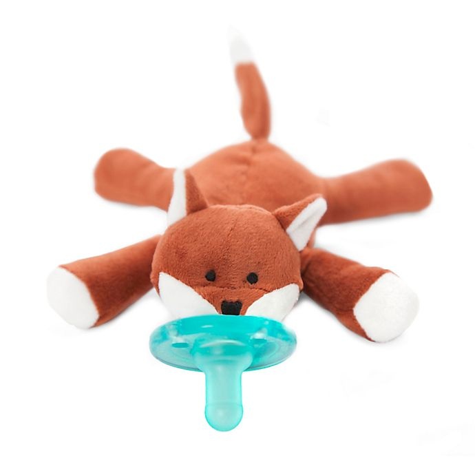 slide 1 of 4, WubbaNub Fox Infant Pacifier - Brown, 1 ct