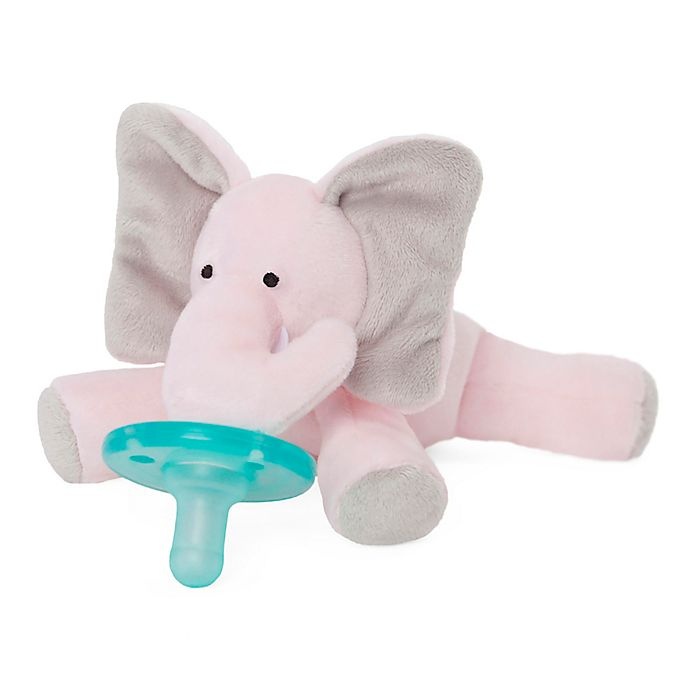 slide 2 of 4, WubbaNub Pink Elephant Infant Pacifier, 1 ct