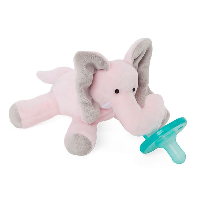 slide 3 of 4, WubbaNub Pink Elephant Infant Pacifier, 1 ct