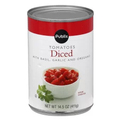 Publix Diced with Basil, Garlic and Oregano Tomatoes