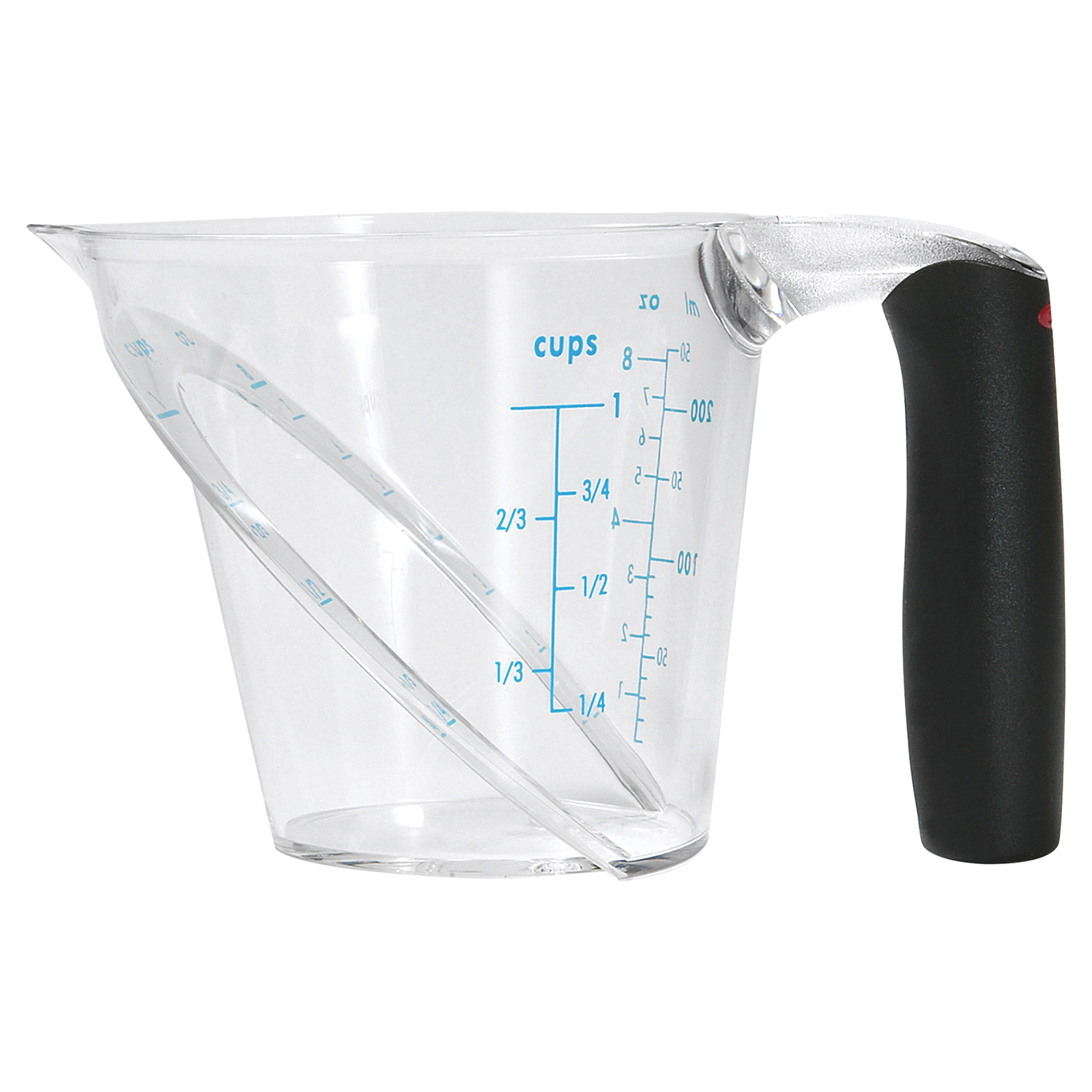 slide 1 of 3, OXO 1Cup Angled Measuring Cup, 1 cup