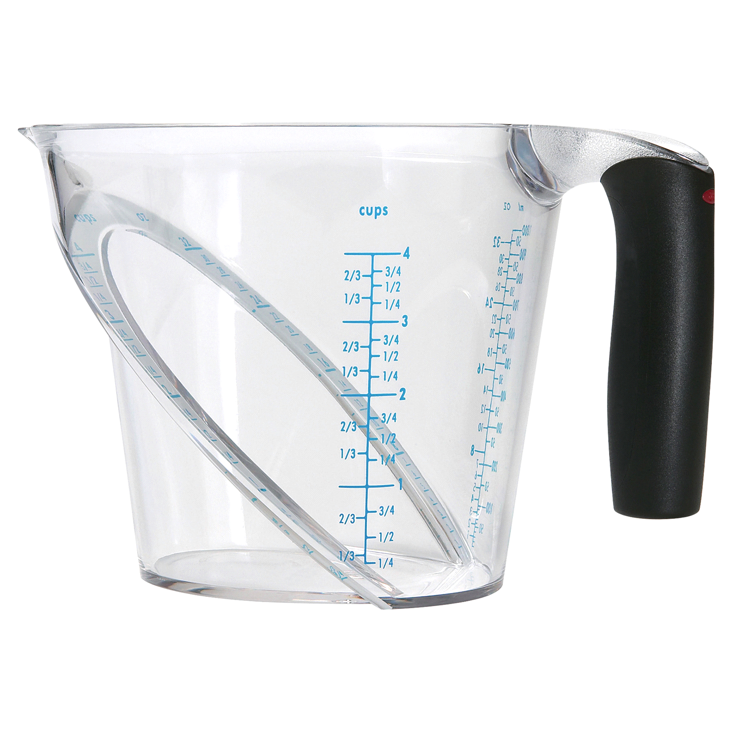 slide 1 of 1, OXO 4 Cup Angled Measuring Cup, 4 cups