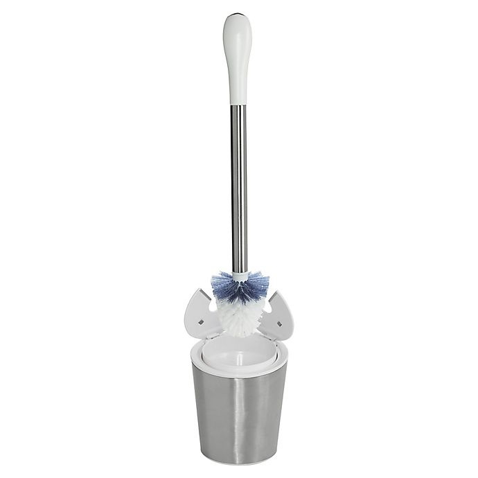 slide 4 of 5, OXO Good Grips Stainless Steel/White Toilet Brush, 1 ct