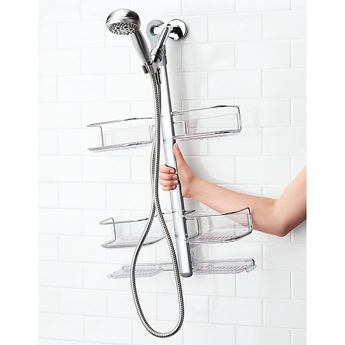 slide 4 of 5, OXO Good Grips Stainless Steel Hose Keeper Shower Caddy, 1 ct