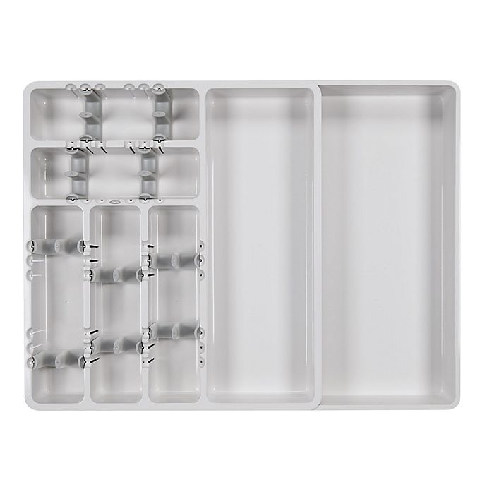 slide 2 of 5, OXO Good Grips Expandable Utensil Organizer - Grey, 1 ct