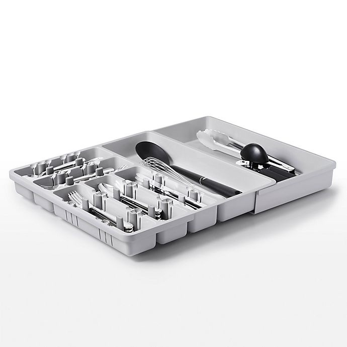 slide 4 of 5, OXO Good Grips Expandable Utensil Organizer - Grey, 1 ct