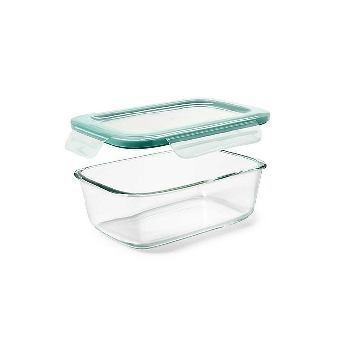 slide 3 of 5, OXO 8 Cup Smart Seal Glass Rectangle Container, 8 cups