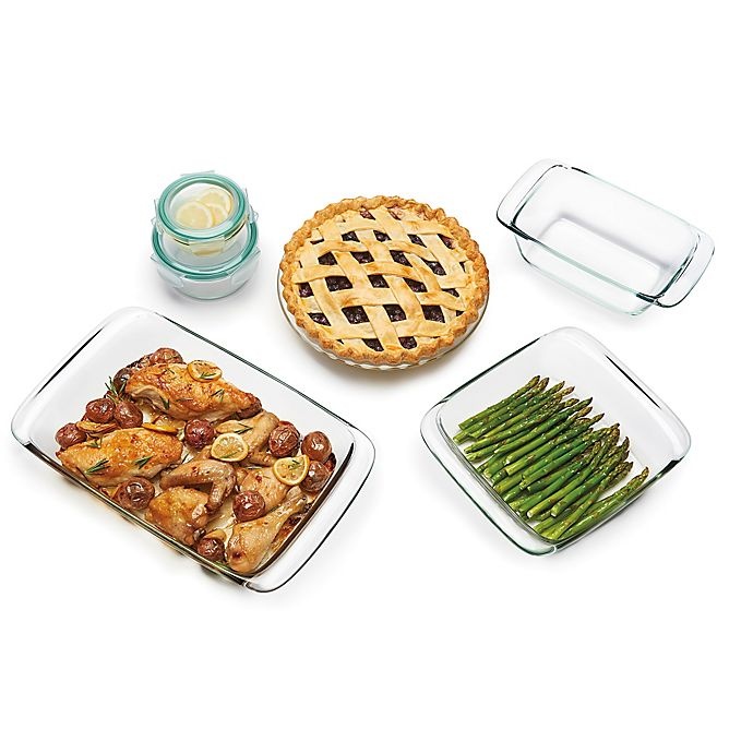 slide 5 of 5, OXO Good Grips Glass Baking Dish Set with Lids, 8 ct