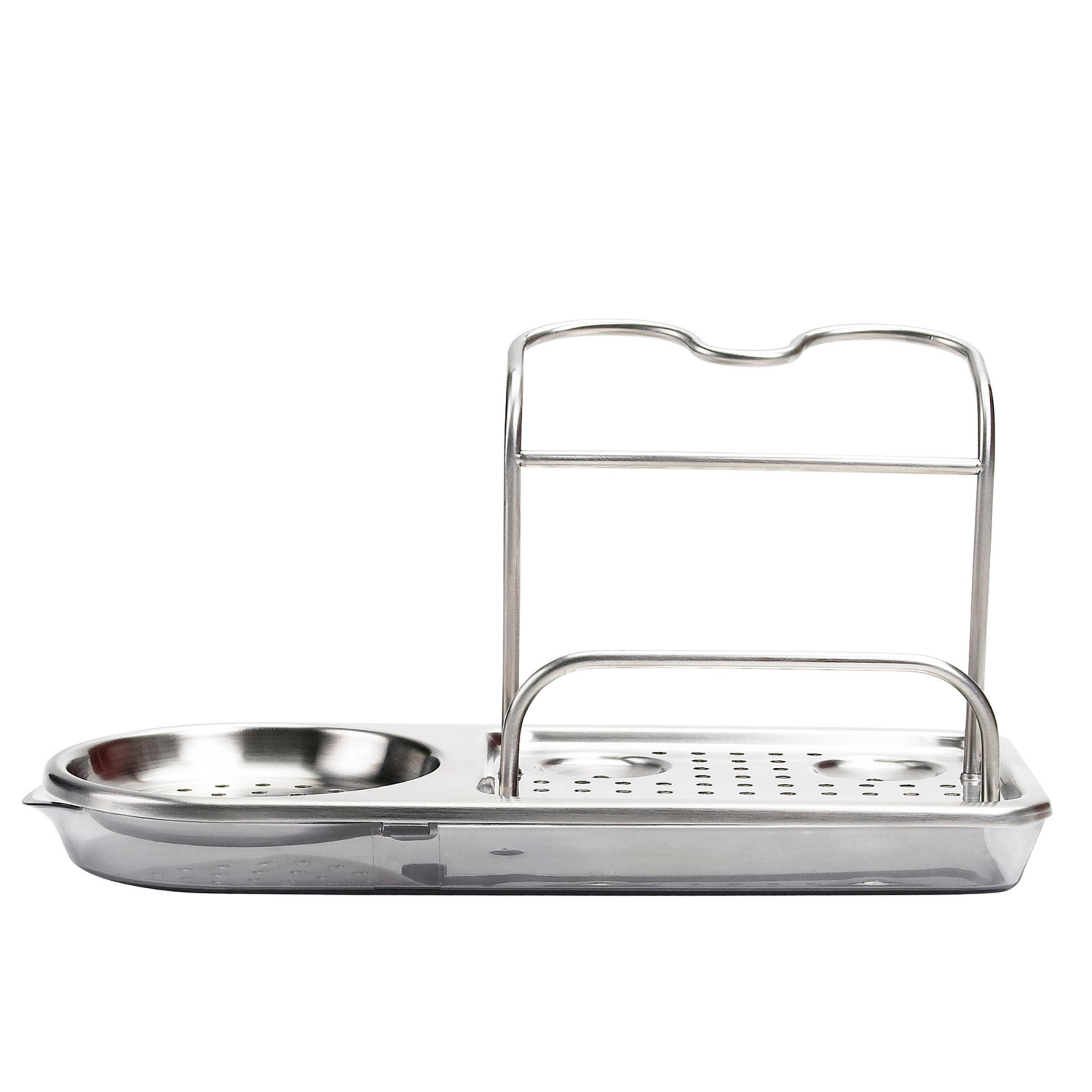 slide 1 of 3, Softworks Stainless Steel Sink Organizer, 1 ct