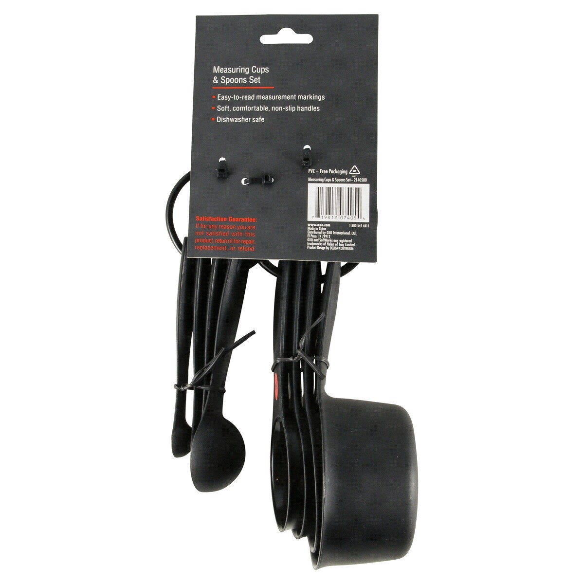 slide 2 of 2, Oxo Softworks Measuring Cups & Spoons Set - Black, 8 ct