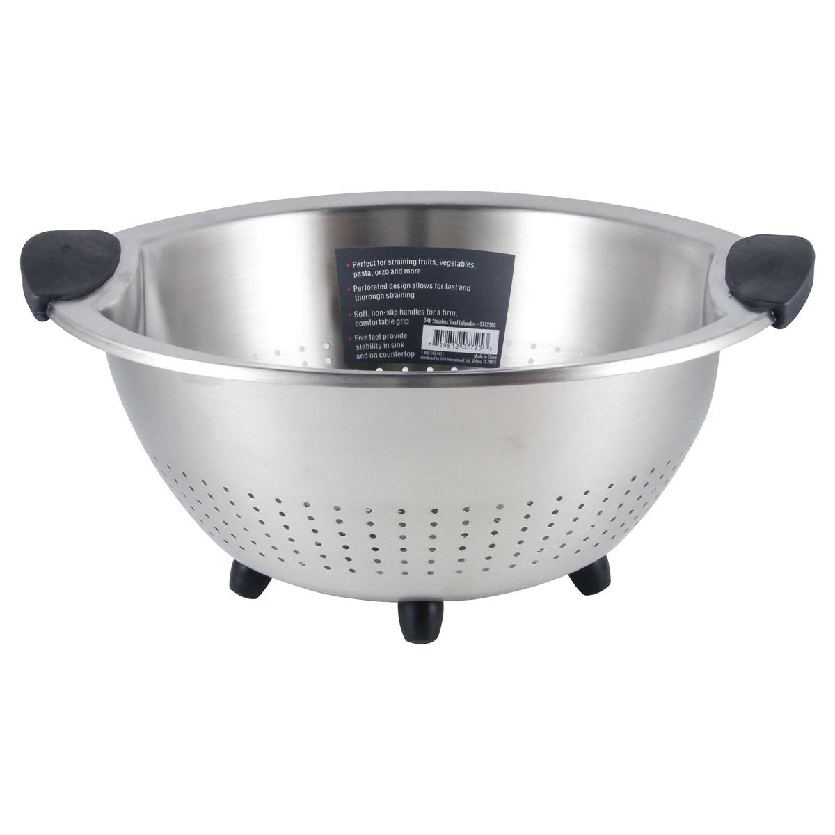 slide 2 of 2, OXO SoftWorks 5 Qt Stainless Steel Colander 1 Each, 1 ct