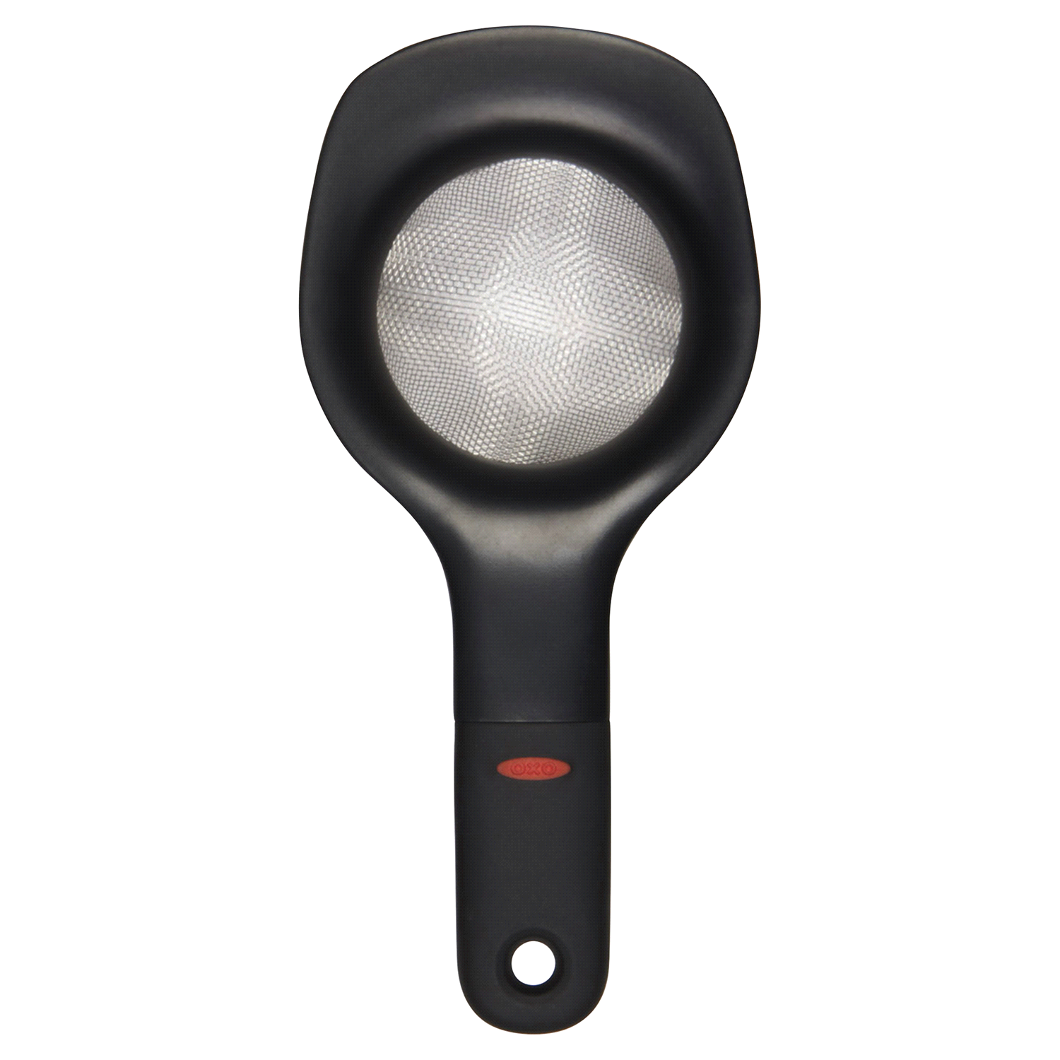 slide 1 of 1, OXO Soft Works Mini Food Strainer - Black, 3 in
